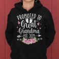 Promoted To Great Grandma Est 2025 First Time New Grandma Women Hoodie