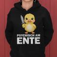 Psychisch Am Ente Crazy Duck Party Kapuzenpullover für Damen