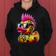 Punk Duck Duckling Punk Rocker Animal Lover Kapuzenpullover für Damen