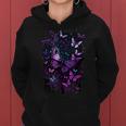 Purple Butterfly Blue Butterflies Garden & Nature Kapuzenpullover für Damen