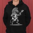 Rock N Roll Zebra Guitar Zebra Print Kapuzenpullover für Damen