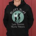 Salsa Is My Cardio Dance Silhouette Moonlight Cuello Sudadera con capucha para mujer