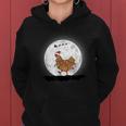 Santa Chicken Christmas Lights Chicken Farmer Christmas Kapuzenpullover für Damen