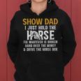 Show Dad Definition Equestrian Dad Horse Show Dad Women Hoodie