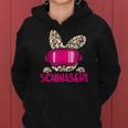 Ski Haserl Skifahrerin Oder Pistenbunny Mit Leoprint Kapuzenpullover für Damen