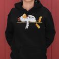 Sleeping Chicken I Hen Bird Fun I Chicken Dream Kapuzenpullover für Damen