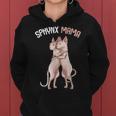 Sphynx Mama Cat Sphinx Naked Cat Cat Lovers S Kapuzenpullover für Damen