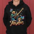 Taylor Primer Nombre I Love Taylor Girls Groovy Birthday Y2k Sudadera con capucha para mujer