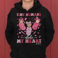 Tiny Humans Stole My Heart Nicu Nurse Happy Valentine's Day Women Hoodie
