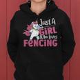 Traje De Esgrima Para Just A Girl Who Loves Fencing Sudadera con capucha para mujer