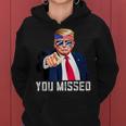 Trump You Missed Twice Bandana De La Bandera Estadounidense Trump 2024 Sudadera con capucha para mujer