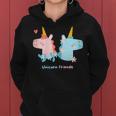 Unicorn Friends Einhorn Freunde Mädchen Kinder Kapuzenpullover für Damen