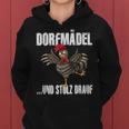 Village Girl And Pride Drauf Dorfkinder Chickenillage Kapuzenpullover für Damen