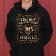 Vintage 1945 80Th Birthday 80 Year Old For Women Sudadera con capucha para mujer