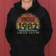 Vintage 1982 Edición Limitada Retro Hecho En 1982 Hombres Es Sudadera con capucha para mujer