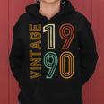Vintage 1990 35Th Birthday 35 Years Old For Women Sudadera con capucha para mujer