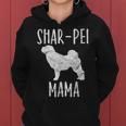 Vintage Shar-Pei Mama Sharpei Mom Dog Owner Mother Women Hoodie