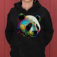 Watercolor Panda Kapuzenpullover für Damen