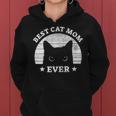 Women's Best Cat Mum And Cat Mummy Ever Retro Kapuzenpullover für Damen