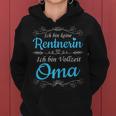 Women's Ich Bin Keine Rentnerin Ich Binollzeit Oma Rente Ruhestand Kapuzenpullover für Damen