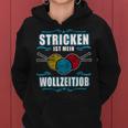 Women's Knitted Is My Woll Zeitjob Knitted Kapuzenpullover für Damen