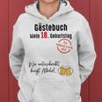 18Th Birthday Boy Girl 18 Years Guest Book Kapuzenpullover für Damen