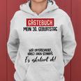 30Th Birthday Party Guest Book Man Woman Decoration Kapuzenpullover für Damen