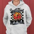 Basketball Mama Coquette Bow Game Day Sports Lover Mom Women Hoodie