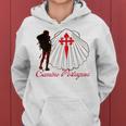 Camino Portugues Santiago De Compostela Shell Sudadera con capucha para mujer