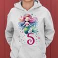 Children's Birthday 5 Mermaid Girls Five 5 Years Old Kapuzenpullover für Damen