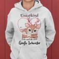 Children's Ich Werde Große Schwester Ich Pink Kapuzenpullover für Damen