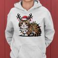 Christmas Children Cat Christmas Lights Kapuzenpullover für Damen