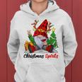 Christmas Spirits Gnome With Wine Family Christmas Women Women's Hoodie