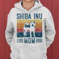 Dog Shiba Inu Mom -Intage Shiba Inu Mom Gray Kapuzenpullover für Damen