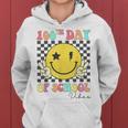 Groovy 100Th Day Of School Vibes Cute 100 Days Of School Women Hoodie