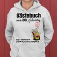 Guest Book 30Th Birthday Man Woman 30Th Birthday Decoration Kapuzenpullover für Damen