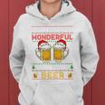 It's The Most Wonderful Time For A Beer Christmas Sweater Kapuzenpullover für Damen