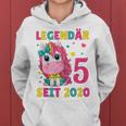 Kinder 5 Geburtstag Einhorn Mädchen 5 Jahre Alt Geburtstag Kapuzenpullover für Damen