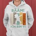 Kinder Bääm Ich Bin 11 Elf Jahre Junge 11 Geburtstag Mädchen Kapuzenpullover für Damen