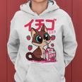 Niños Kawaii Cute Japanese Cat Strawberry Milk Anime For Girls Sudadera con capucha para mujer