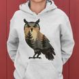 Owl Hunting Hiking Outdoor Camping Forest Owl Women Hoodie