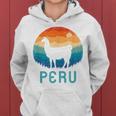 Peru Retro Llamaintage Machu Picchu Alpaca South American Kapuzenpullover für Damen