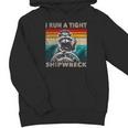 I Run A Tight Shipwreck Raccoon Captain Vintage Hoodie - Youth