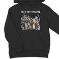 Let's Get Trashed Raccoon And Opossum Drinking Beer Unisex Youth Hoodie