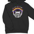 Raccoon LGBT Pride Youth Hoodie - Be Gay Do Crime Rainbow Design