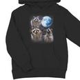 Raccoon Unisex Youth Hoodie - Moonlit Howling Design