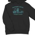Support Local Wildlife Hoodie - Vintage Raccoon & Skunk Design