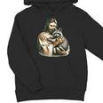 Vintage Raccoon Lover Unisex Youth Hoodie - Jesus Hugging Design