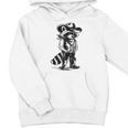 Raccoon Cowboy & Cowgirl Western Unisex Hoodie | Rustic Country Style