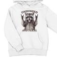 Raccoon Feral Summer Youth Hoodie - Unhinged Retro Fun